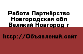 Работа Партнёрство. Новгородская обл.,Великий Новгород г.